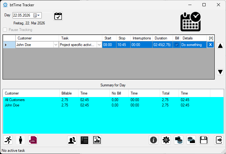 btTime Tracker